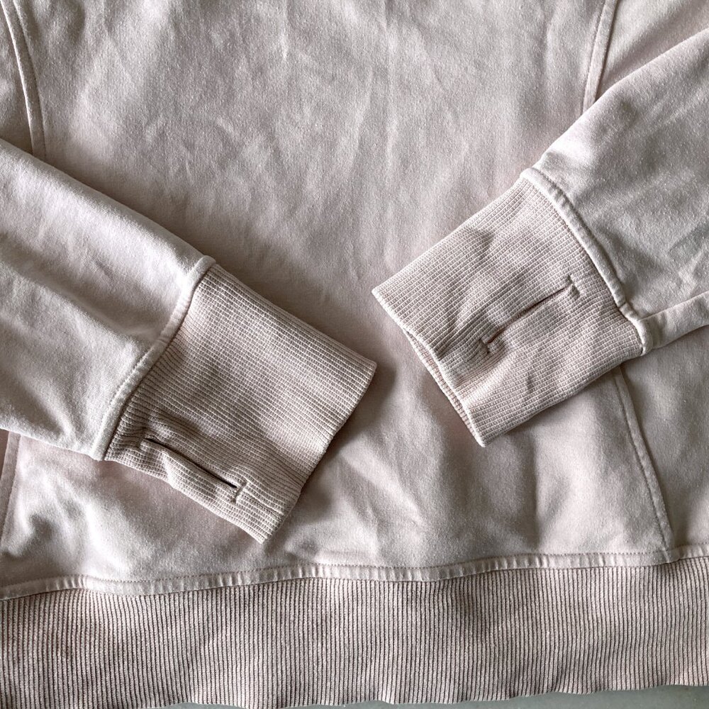 Lululemon Scuba Pullover hoodie, blush pink / Pink Bliss, thumb holes sweatshirt - Picture 7 of 10